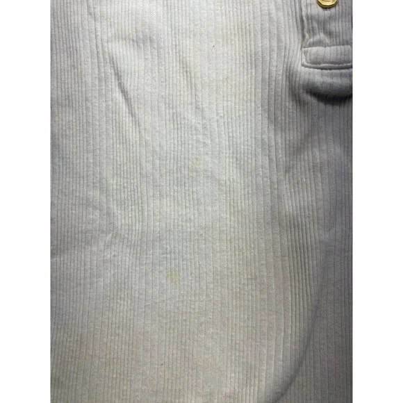 Vintage Tommy Hilfiger Ribbed Long Sleeve Polo Shirt With Striped Collar #7148 - Picture 7 of 9